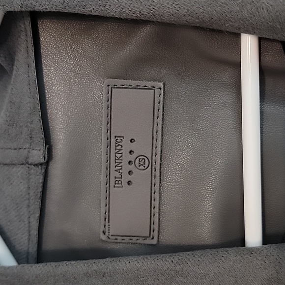 Blank NYC Onto the Next Faux Leather Jacket Grey NWOT - Picture 2 of 8